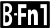B-Fn1 button symbol